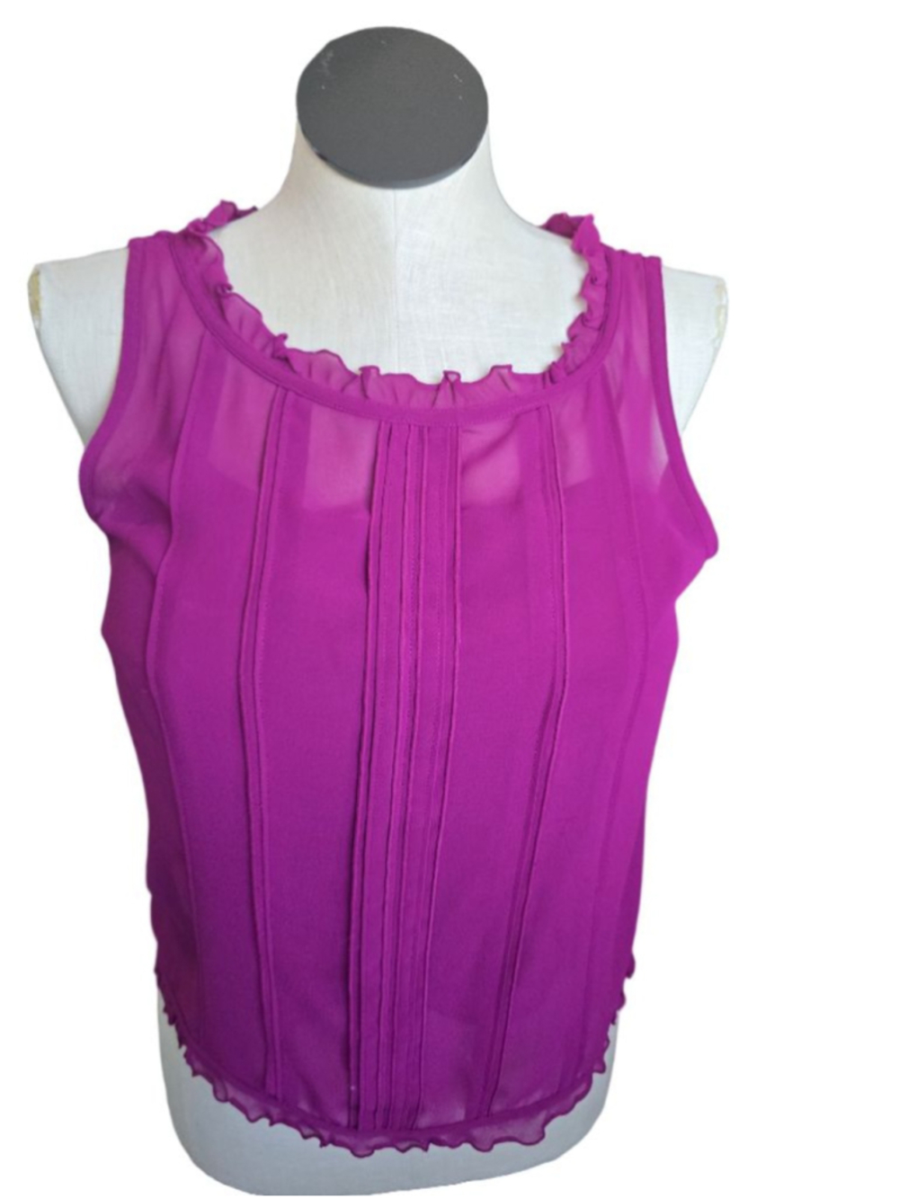 Women's Ann Taylor Purple Sleeveless Tank Top Size 8